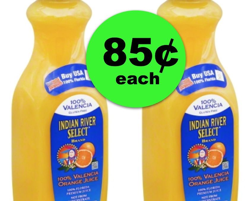 Great Source of Vitamin C – Indian River Orange or Grapefruit Juice at Publix for 85¢ ~ This Week Only!