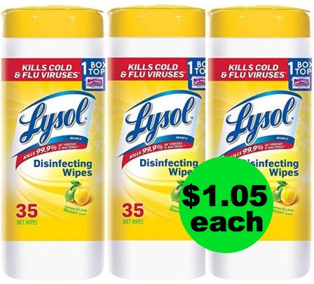 Hooray for Cheap Lysol Wipes! Only $1.05 Each Canister at Publix! ~ Starts Weds/Thurs!