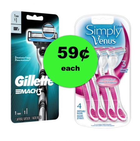 Save on an Shave! Get Gillette Mach3 or Simply Venus Razors at Publix For ONLY 59¢ Each ~ Starts Weds/Thurs!