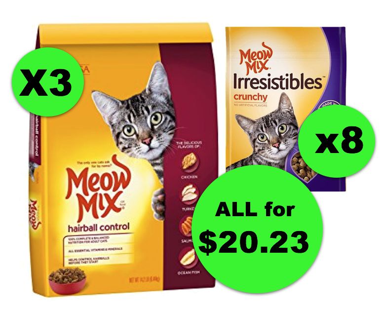 Here Kitty, Kitty! Here's (3) Bags of Meow Mix Food & (8) Treats All for Under $21 at Publix! ~ Starts Weds/Thurs!
