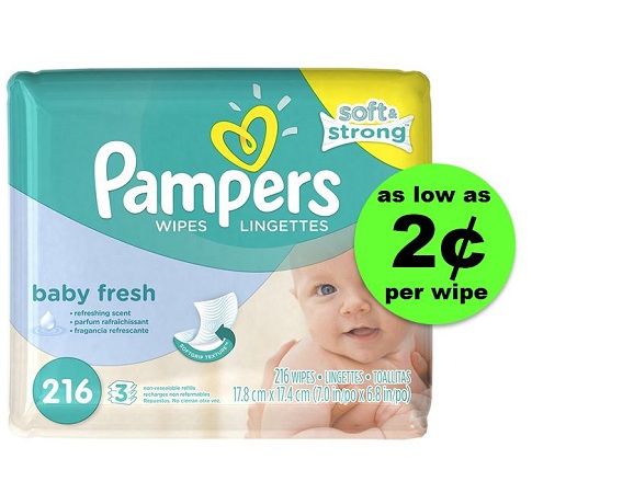 Stock Up on Pampers Wipes Refills – As Low As 2¢ Per Wipe at Publix! ~ Ad Starts Today!