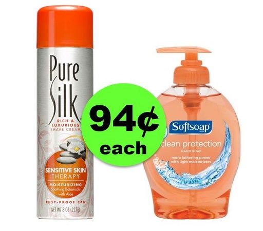 Pick Up 94¢ Barbasol or Pure Silk Shave Cream & Softsoap Hand Soap at CVS! ~ Right Now!