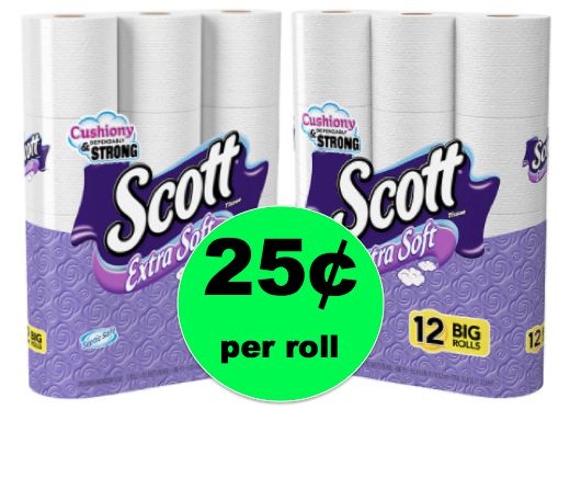 Stock Up on TP! Get Scott Extra Soft Bath Tissue for Only 25¢ Per Roll at Walgreens! ~ Going on Now!