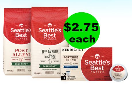 WAKE UP! Seattle’s Best Coffee is Only $2.75 Each Bag or K-Cup Box at Publix! ~ Starting Weds/Thurs!