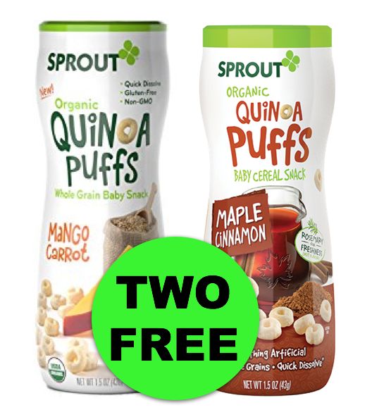 (**Update: NLA**) *Print NOW* TWO (2!) FREE Sprout Organic Quinoa Puffs at Publix! ~ Right Now!