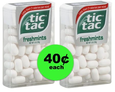 Pick Up TWO Packs of Tic Tac Mints – Only 40¢ EACH at Publix! ~ NOW!