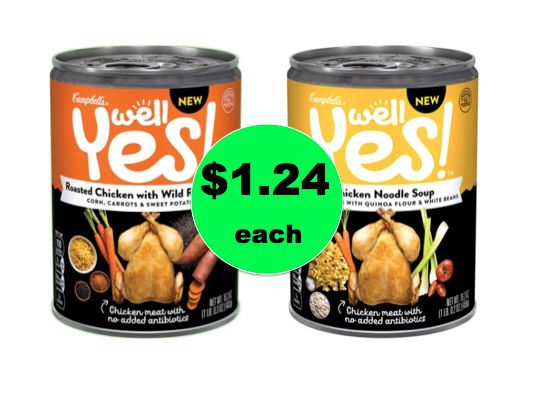 Pick Up Campbell's Well Yes! Soups ONLY $1.24 at Target! ~Going On Now!