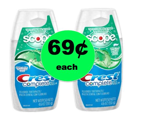 Smile Bright with 69¢ Crest Complete Toothpaste at Target! ~NOW!