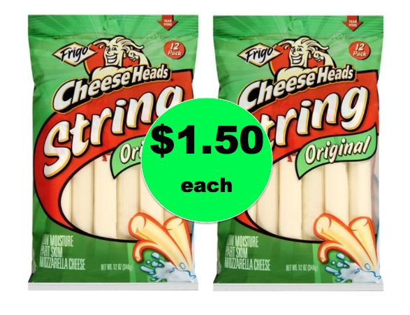 More Cheese Please! Get Frigo Cheeseheads String Cheese ONLY $1.50 Each at Winn Dixie! ~ Going on Now!