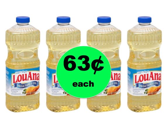 SUPER CHEAP LouAna Oil ONLY 63¢ Each at Winn Dixie! ~ Sat/Sun ONLY!