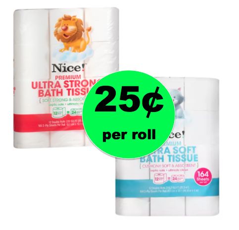 Cheap TP Deal! Nice! Premium Ultra Bath Tissue Only 25¢ Per Roll at Walgreens! ~ Right Now!