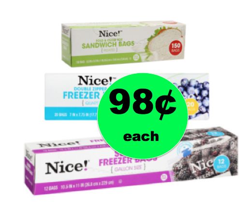 Last Day to Get Nice! Baggies for Only 98¢ Each at Walgreens! ~ Ends Today!
