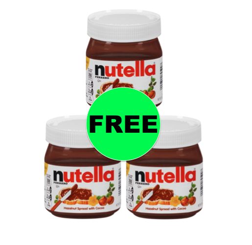 THREE (3!) FREE Jars of Nutella Hazelnut Spread at Walmart! ~Right Now!
