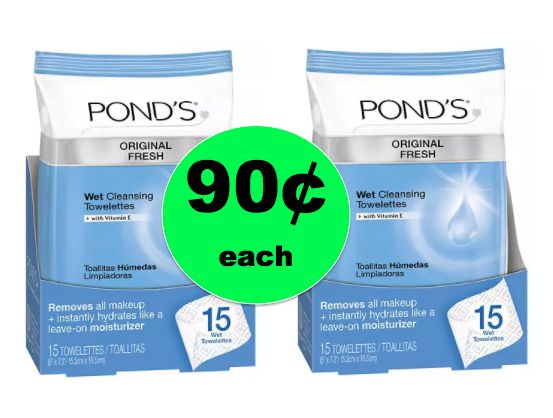Pick Up Ponds Cleansing Towelettes ONLY 90¢ Each at Walgreens! {NO Coupon Needed!} ~ Right Now!