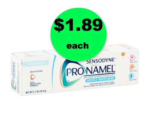 Save BIG on Sensodyne Pronamel Toothpaste ONLY $1.89 Each at Walmart! ~Right Now!