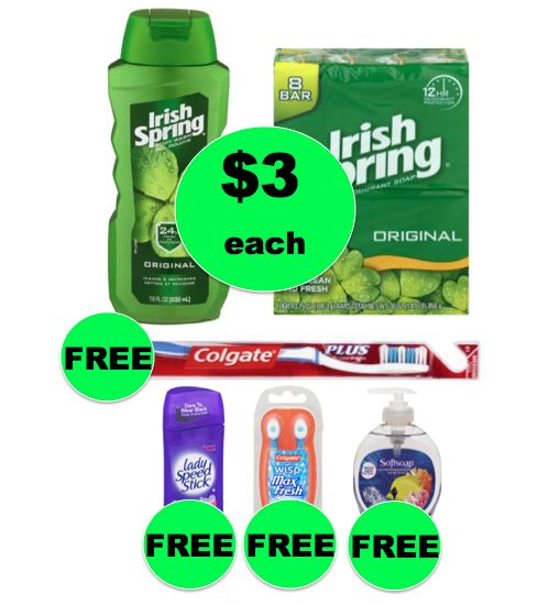 Winn Dixie What A Deal: Buy TWO (2!) Irish Spring or Softsoap Items, Get Toothbrush, Wisps, Deodorant & Hand Soap for FREE! (9/20 – 9/26)