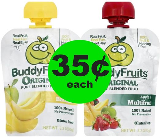 Perfect Snack! 35¢ Buddy Fruit Pouches at Publix~ This Week Only!