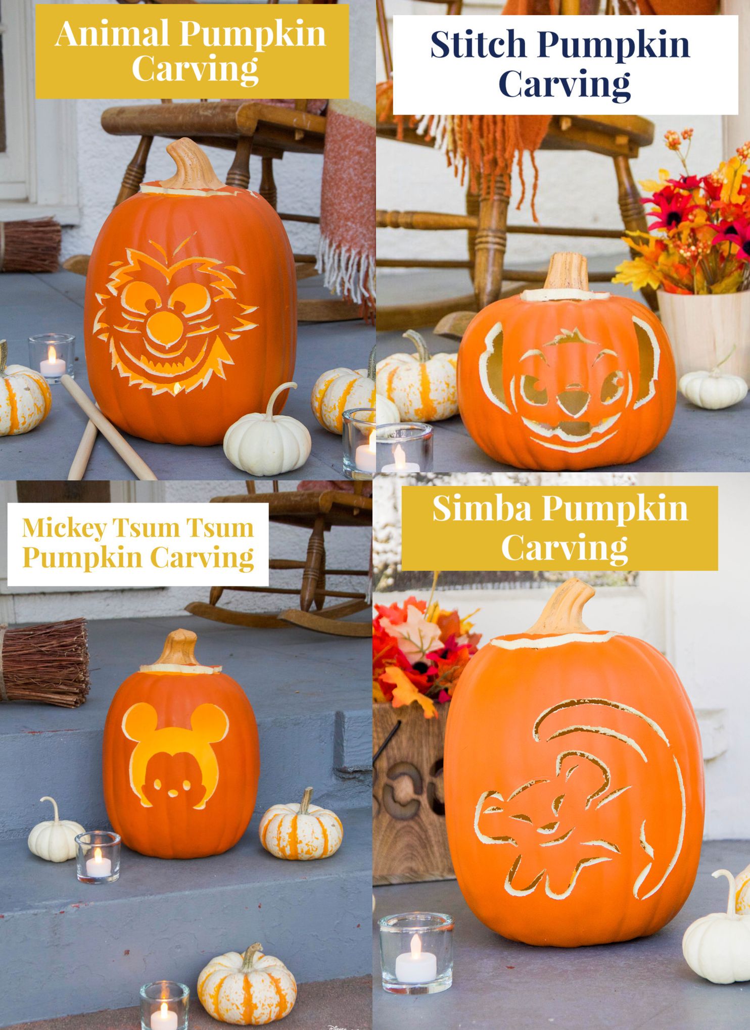 FREE Disney Pumpkin Carving Printable Templates!