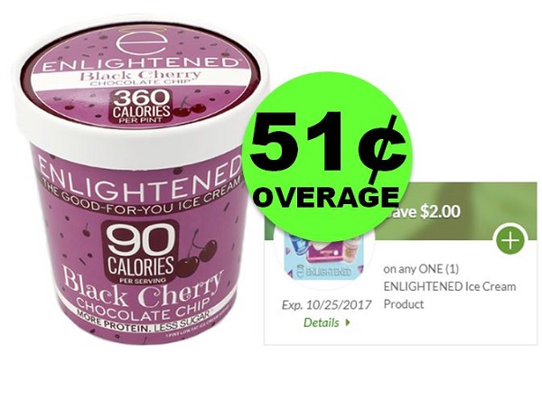 {Even Cheaper!} FREE + $0.51 OVERAGE on Enlightened Ice Cream Pint at Publix (After Rebate)! ~ “Clip” NOW!