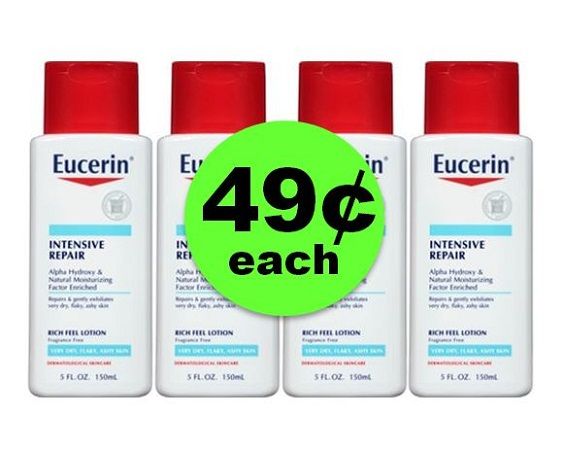 Stock Up on FOUR (4!) Eucerin Intensive Repair Lotions ONLY 49¢ Each at CVS! ~ Ends Saturday!