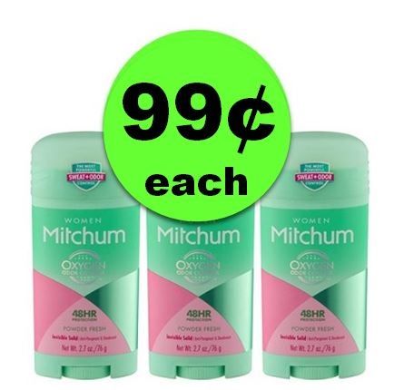 Don’t Miss THREE (3!) Mitchum Deodorants ONLY 99¢ Each at CVS! ~ Ad Ends Today!