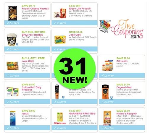 Did You SEE the Thirty-One (31!) Coupons That Came Out This Week?!! ~ PRINT NOW!
