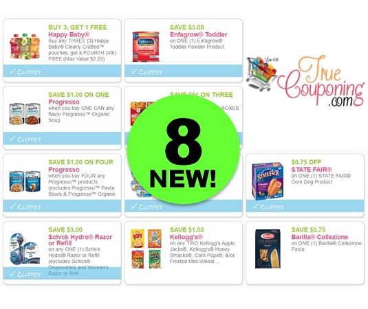 PRINT the EIGHT (8!) NEW Coupons for Enfagrow, State Fair, Progresso & More!
