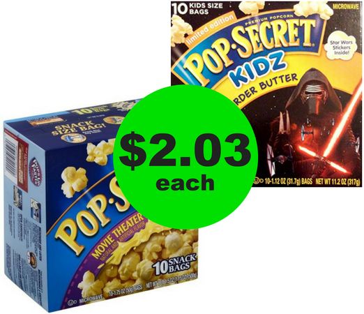 It’s Movie Night! Pop-Secret Popcorn for $2.03 at Publix~ This Week!