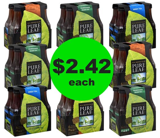 Drink Up! Pure Leaf Tea 6 Packs for $2.42 at Publix~ Ends Tues/Weds!