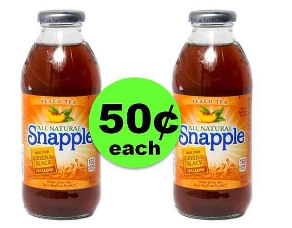 Drink Up 50¢ Snapple Drinks {After Rebate} at CVS (At Publix & Target Too)! ~ Right Now!
