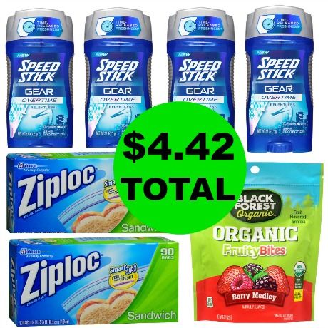Don’t Miss the Over $19 Worth of Speedstick Deodorant, Ziploc Baggies & Candy You Get This Week at Walgreens For $4.42 TOTAL!