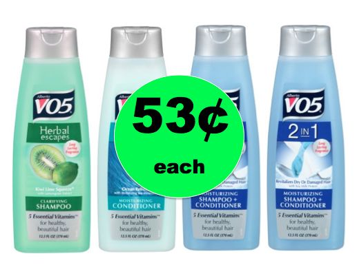 Pick Up Alberto V05 Shampoo, Conditioner or 2-in-1 ONLY 53¢ Each at Walmart! ~Happening NOW!