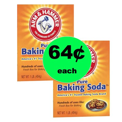 Pick Up Arm & Hammer Baking Soda ONLY 64¢ Each at Walgreens! ~Right Now!