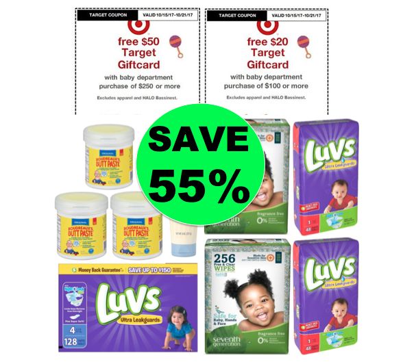 Stock Up for Baby with Luvs Diapers, Baby Wipes, Boudreaux’s Cream & More at Target! ~Right Now!