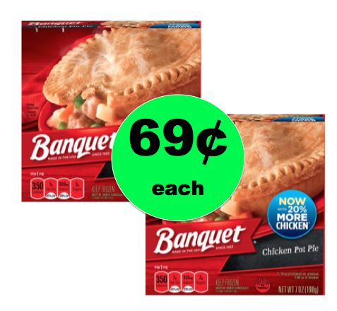 Easy Peasy Comfort Food! Pick Up 69¢ Banquet Pot Pies at Walmart! ~NOW!