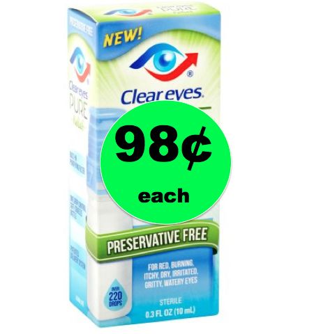 Save Over 90% Off Clear Eyes Pure Relief Right Now at Walmart!