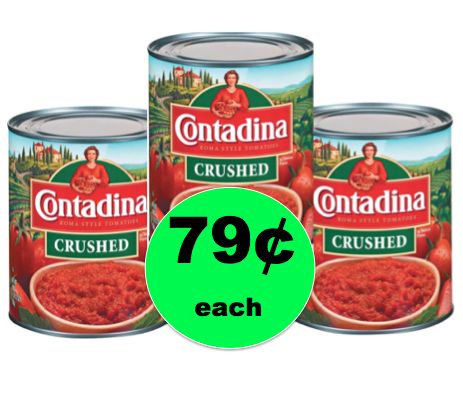 Print Now for Contadina Crushed Tomatoes {BIG Can} ONLY 79¢ Each at Walmart! ~ Right Now!