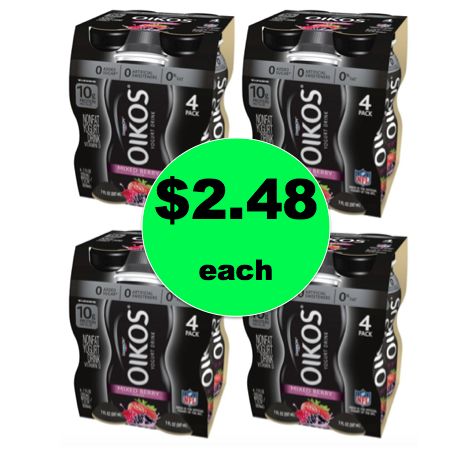 Drink to Your Health with $2.48 Dannon Oikos Drinks 4 Packs {Just 62¢ Per Drink!} at Walmart! ~Right Now!