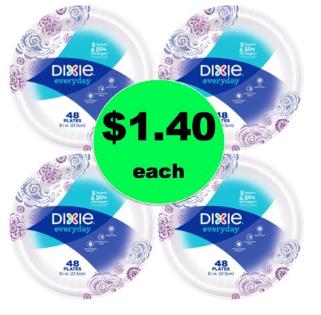 STOCK UP on Dixie Paper Plates ONLY $1.40 per Pack at Walgreens! ~ Starts Today!