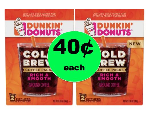Catch 198 oz of Dunkin’ Donuts Cold Brew Coffee ONLY 40¢ Each at Target! ~Right Now!