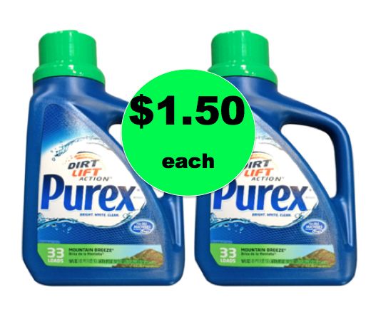 Clean Laundry for Cheap! Purex Laundry Detergent Only $1.50 Each at Winn Dixie! ~Weds ONLY!
