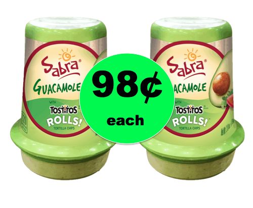 Healthy Chips and Dip! Get 98¢ Sabra Guacamole Grab & Go Snacks at Walmart!  ~NOW!