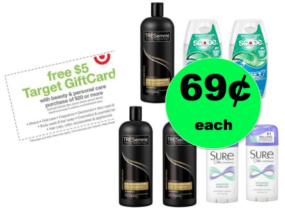 Don’t Miss Out on (2) Toothpaste, (2) Deodorant & (3) Hair Care ONLY $4.84 TOTAL at Target! ~Ends Tomorrow!