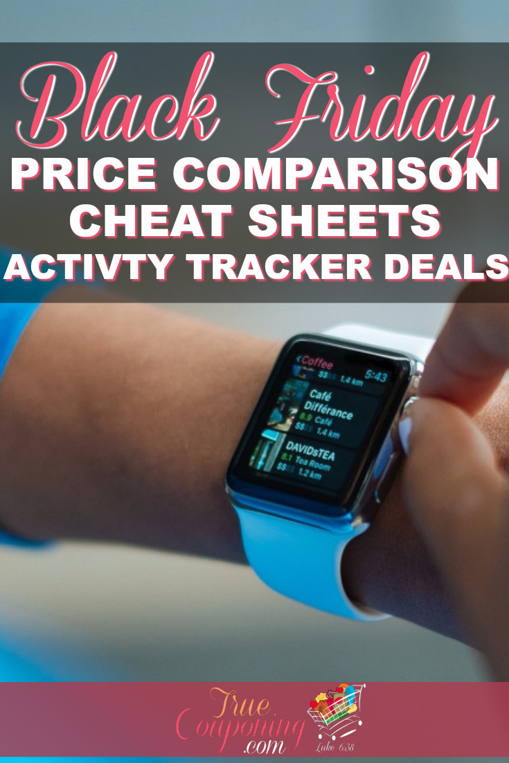 2017 Black Friday Best Activity Tracker (and Apple Watch) Deals {FREE Price Comparison Cheat Sheet}