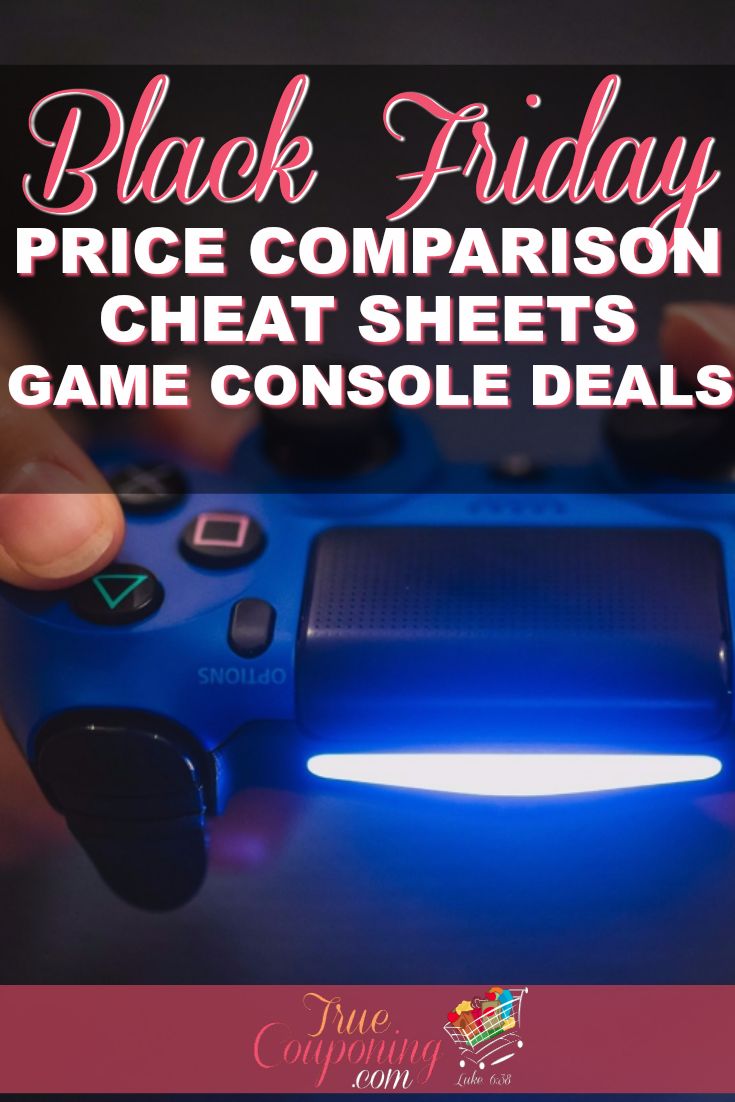 2017 Black Friday Best Game Console Deals {FREE Price Comparison Cheat Sheet}