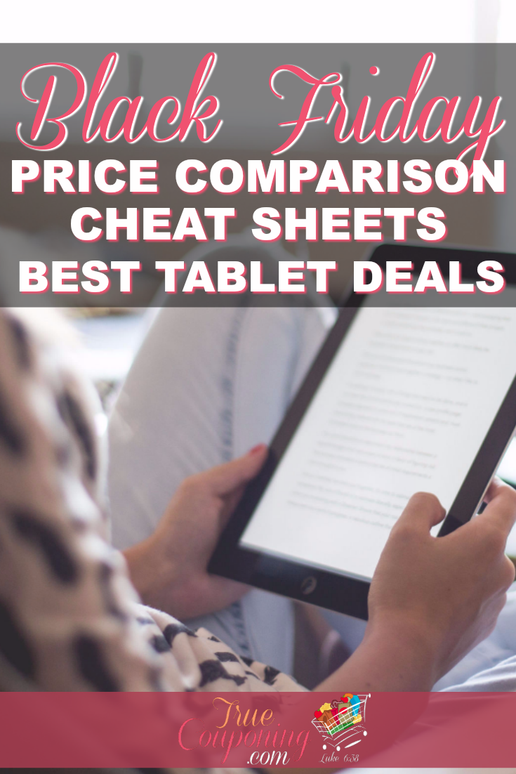 2017 Black Friday Best Tablet Deals {FREE Price Comparison Cheat Sheet}