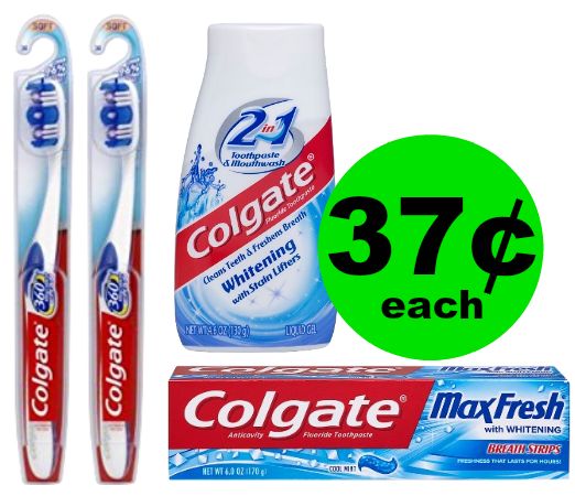 Don’t Miss FOUR (4!) Colgate Toothpastes & 360 Toothbrushes for 37¢ Each at CVS! ~ Ends Saturday!