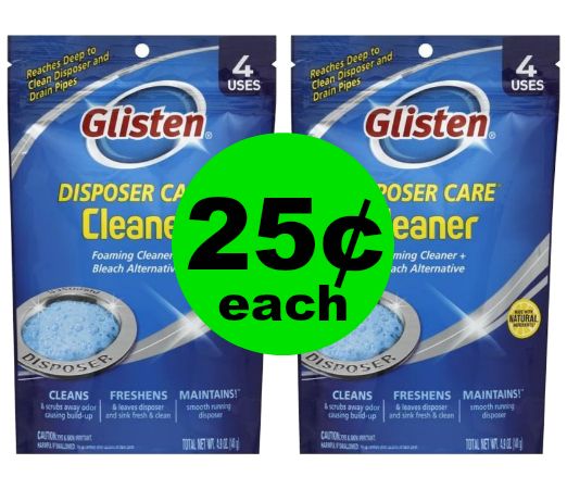 Print NOW! Glisten Disposal Care Cleaner for 25¢ Each at Publix! ~ Starts Weds/Thurs!