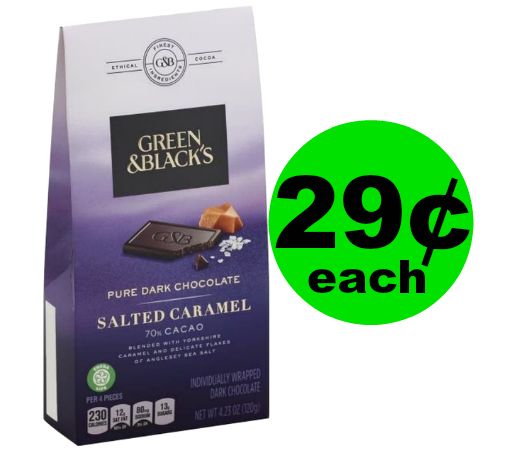 (**Upate: MQ NLA**) Cheap Chocolate Alert! Green & Black’s Chocolate Bag Only 29¢ Each! {Reg. $4+!} at Publix!~ NOW!