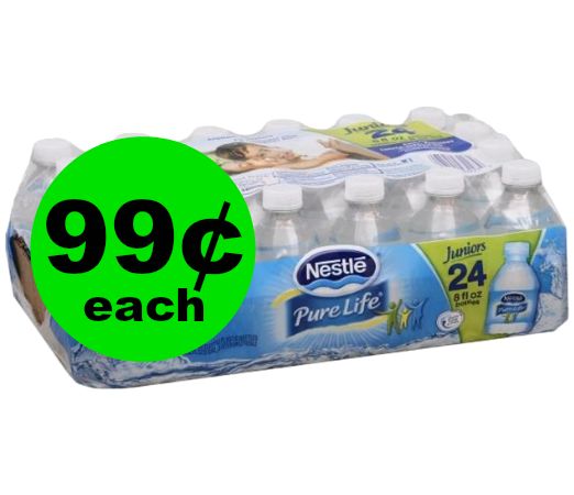 Stock Up on Bottled Water! Nestle Pure Life Water Juniors 24 Pack for 99¢ Each at Publix! ~ Starts TODAY!